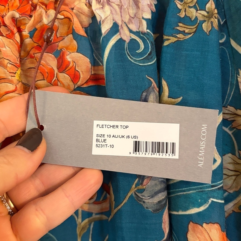 Alemais Fletcher Top $360 NEW WITH TAGS SIZE 6 - Picture 8 of 10